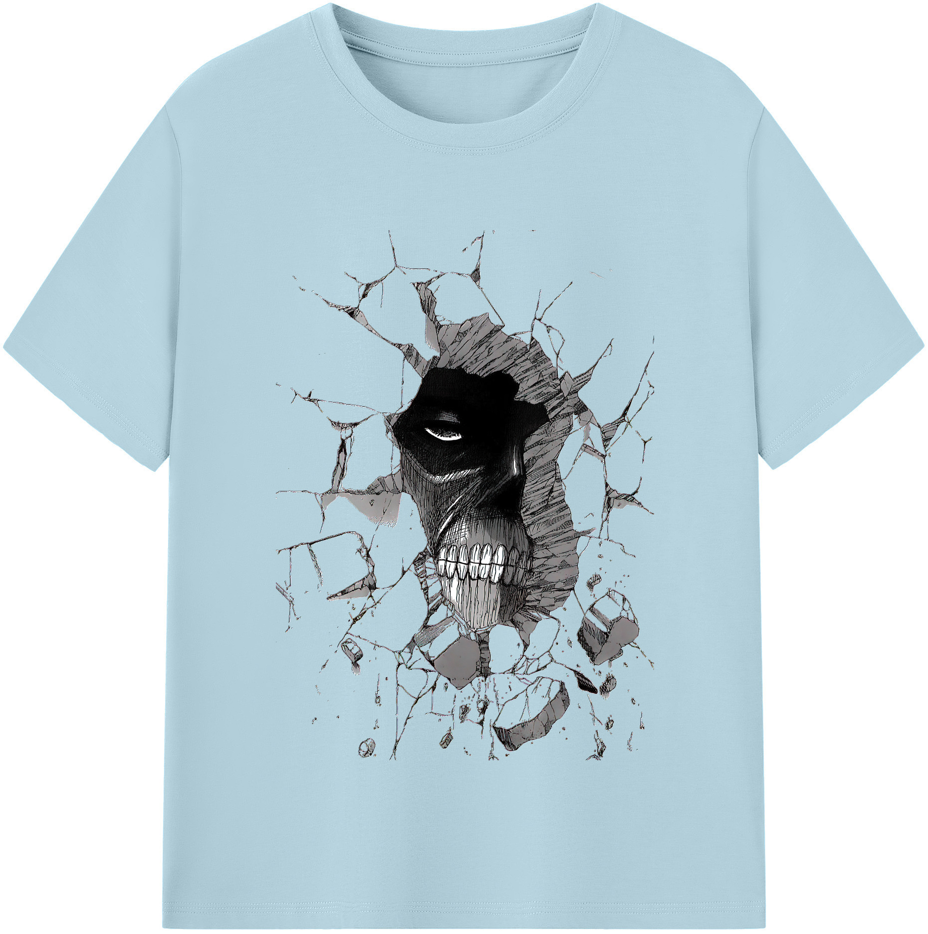 （画像用） 進撃の巨人 Attack on Titan 綿100％半袖Tシャツ（フロントプリント）
